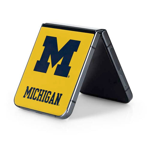 University of Michigan M Logo Yellow Galaxy Z Flip5 5G Skin