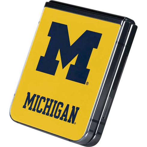 University of Michigan M Logo Yellow Galaxy Z Flip5 5G Skin