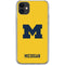 University of Michigan M Logo Yellow iPhone 11 Clear Case