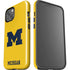 University of Michigan M Logo Yellow iPhone 15 Plus Impact Case