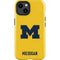 University of Michigan M Logo Yellow iPhone 15 Plus Impact Case