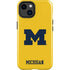University of Michigan M Logo Yellow iPhone 15 Plus Impact Case