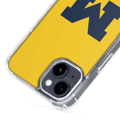 University of Michigan M Logo Yellow iPhone 15 Plus MagSafe Case
