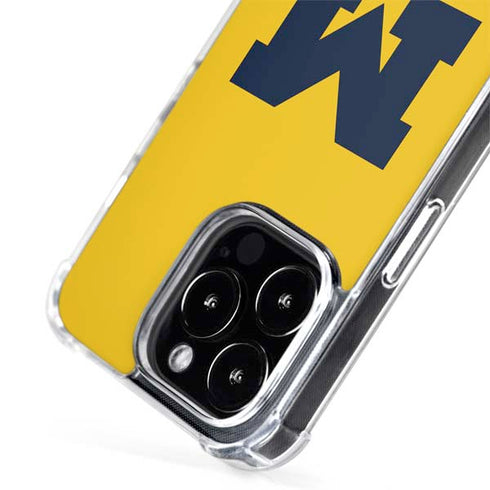 University of Michigan M Logo Yellow iPhone 15 Pro MagSafe Case