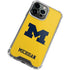 University of Michigan M Logo Yellow iPhone 15 Pro Max Clear Case