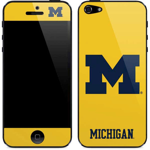 Michigan M Logo Yellow iPhone 5/5s/5SE Skin