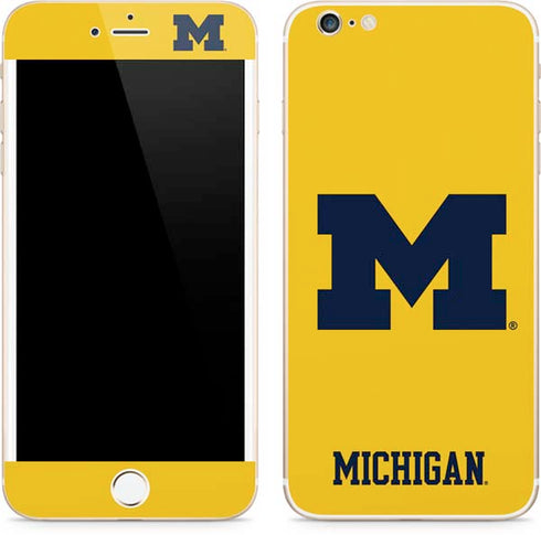 Michigan M Logo Yellow iPhone 6/6s Plus Skin
