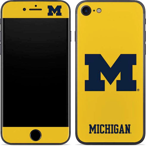 Michigan M Logo Yellow iPhone 7 Skin