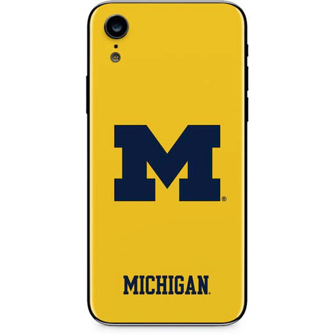 University of Michigan M Logo Yellow iPhone XR Skin