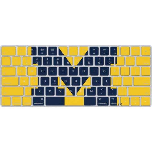 University of Michigan M Logo Yellow Magic Keyboard Skin