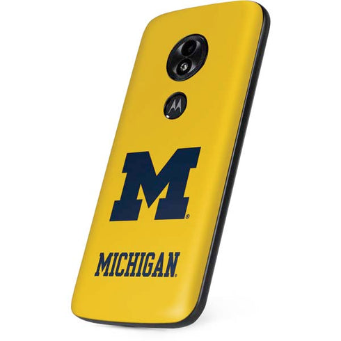 Michigan M Logo Yellow Moto E5 Play Skin