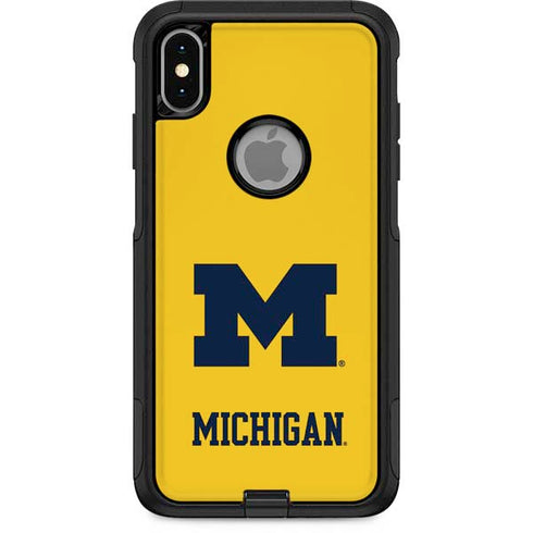 Michigan M Logo Yellow OtterBox Commuter iPhone XS Max Skin