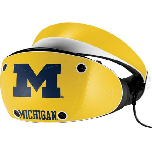 Michigan M Logo Yellow PlayStation VR2 Skin
