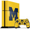 Michigan M Logo Yellow PS4 Console and Controller Bundle Skin