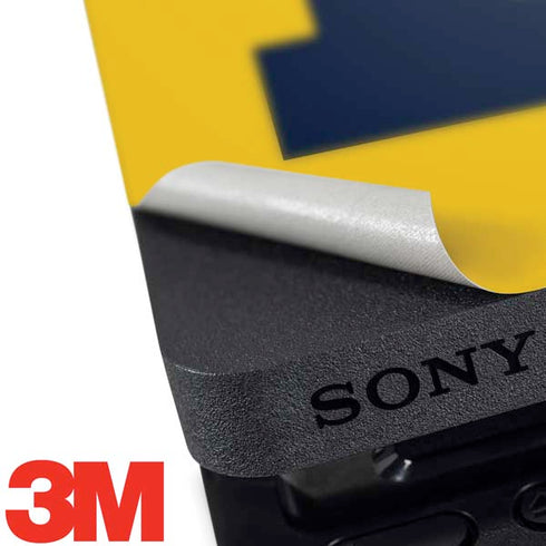Michigan M Logo Yellow PS4 Slim Skin