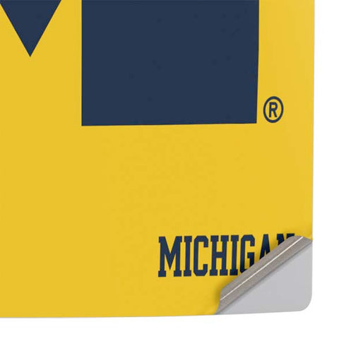 University of Michigan M Logo Yellow PS5 Slim Digital Edition Console Skin