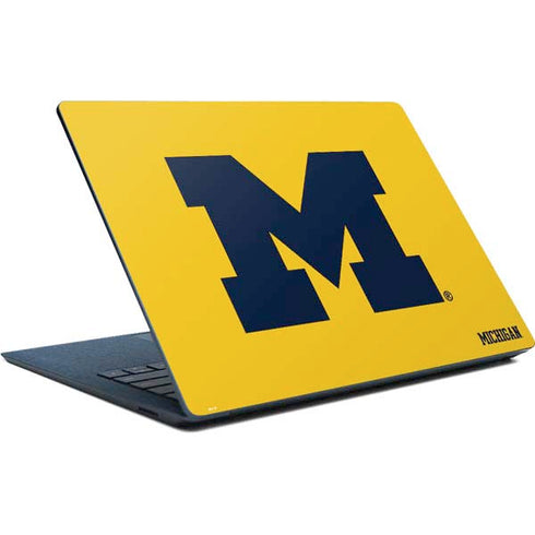 Michigan M Logo Yellow Surface Laptop Skin