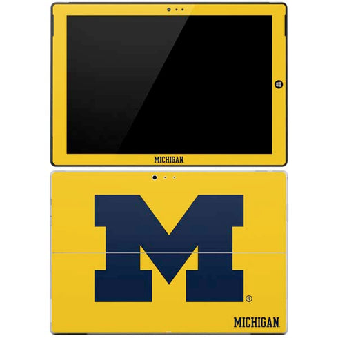 Michigan M Logo Yellow Surface Pro 3 Skin