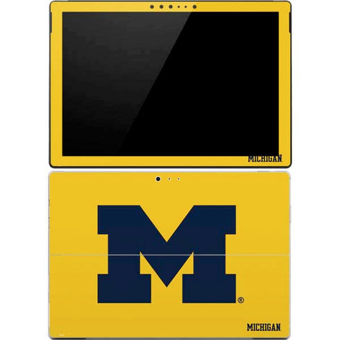 Michigan M Logo Yellow Surface Pro 4 Skin