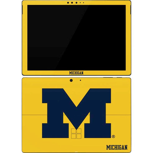 University of Michigan M Logo Yellow Surface Pro 7 Skin