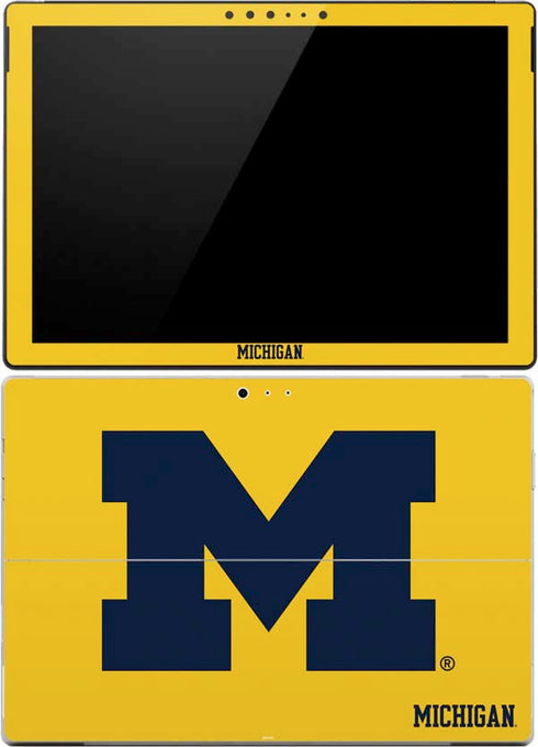 Michigan M Logo Yellow Surface Pro (2017) Skin