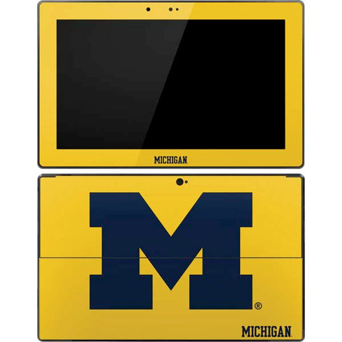 Michigan M Logo Yellow Surface Pro Tablet Skin