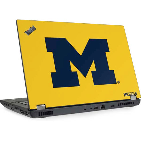 Michigan M Logo Yellow ThinkPad P71 Skin