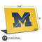 University of Michigan M Logo Yellow Universal Laptop 13in (10.6 x 7.6in) Skin