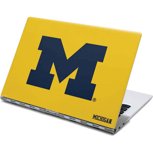 Michigan M Logo Yellow Yoga 910 2-in-1 14in Touch-Screen Skin