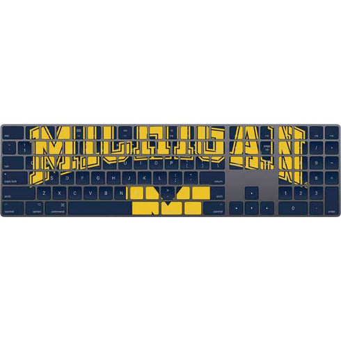 University of Michigan M Logo Magic Keyboard with Numeric Keypad Skin