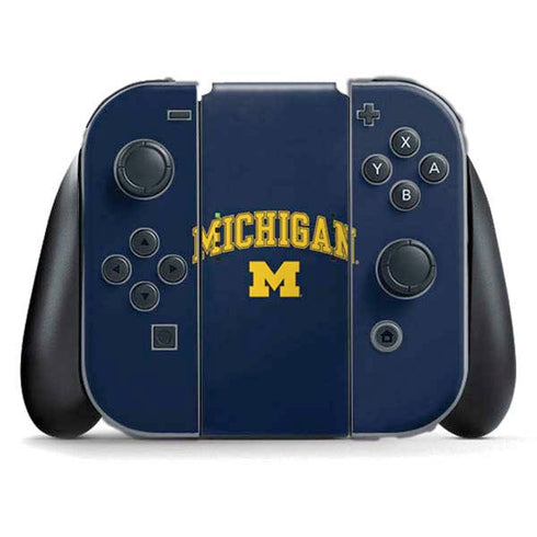 University of Michigan M Nintendo Switch (2017-2021) Joy-Con Controller Skin