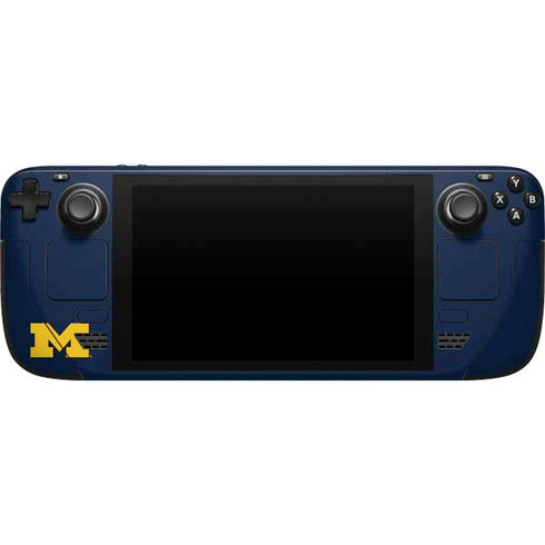 University of Michigan M Logo Steam Deck Handheld Gaming Computer Skin