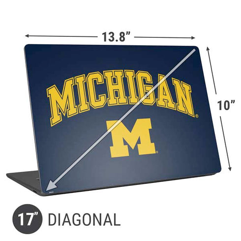 University of Michigan M Logo Universal Laptop 17in (13.8 x 10in) Skin