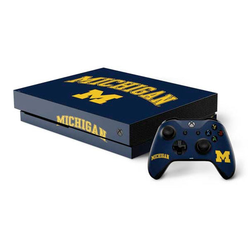 Michigan M Xbox One X Bundle Skin