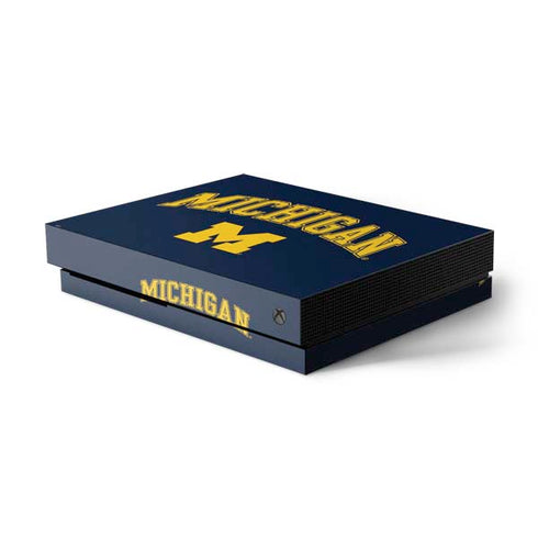 Michigan M Xbox One X Console Skin