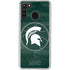 Michigan State University Basketball Courtside Galaxy A21 Clear Case