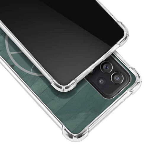Michigan State University Basketball Courtside Galaxy A52 5G Clear Case