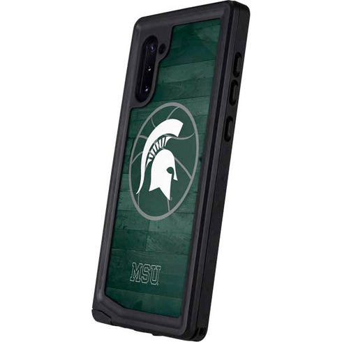 Michigan State University Basketball Courtside Galaxy Note 10 Waterproof Case