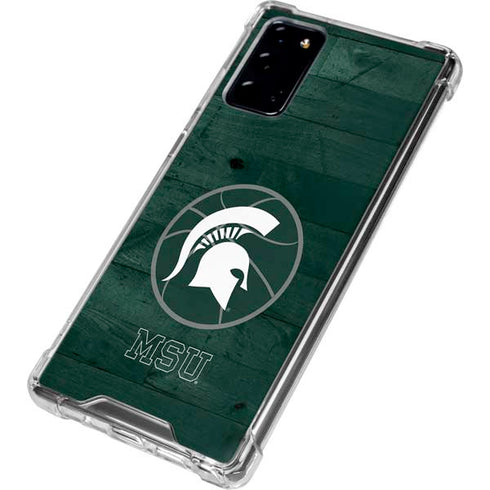 Michigan State University Basketball Courtside Galaxy Note20 5G Clear Case