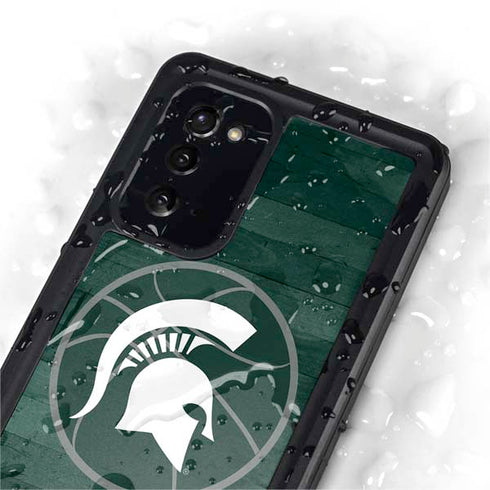 Michigan State University Basketball Courtside Galaxy Note20 5G Waterproof Case