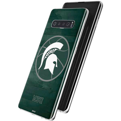 Michigan State University Basketball Courtside Galaxy S10 Plus Skin