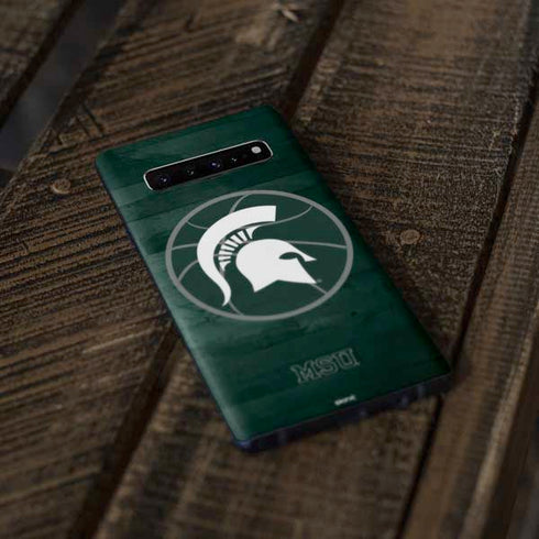 Michigan State University Basketball Courtside Galaxy S10 Skin