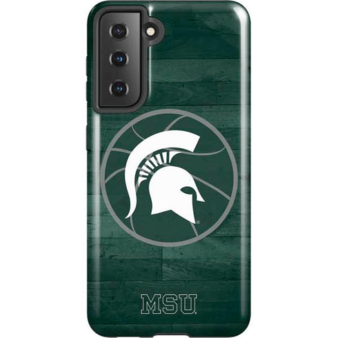 Michigan State University Basketball Courtside Galaxy S21 5G Pro Case