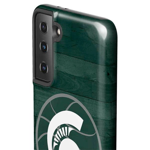Michigan State University Basketball Courtside Galaxy S21 FE Pro Case