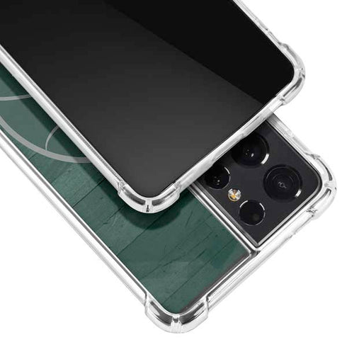 Michigan State University Basketball Courtside Galaxy S21 Ultra 5G Clear Case