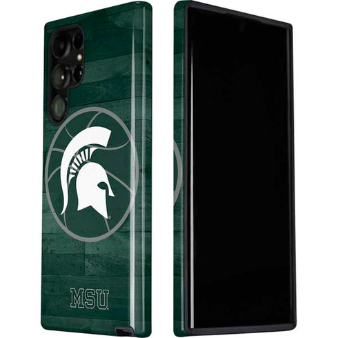 Michigan State University Basketball Courtside Galaxy S22 Ultra Pro Case