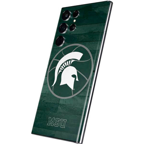 Michigan State University Basketball Courtside Galaxy S22 Ultra Skin
