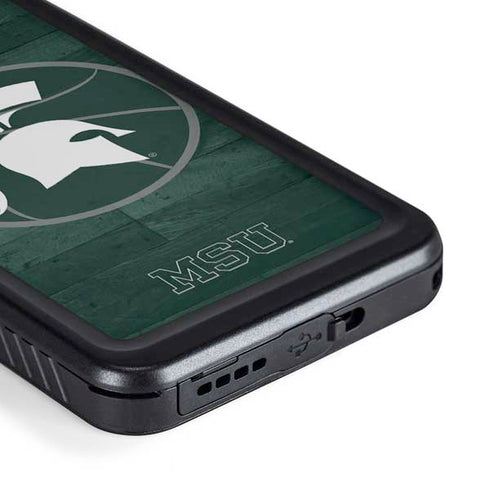Michigan State University Basketball Courtside Galaxy S23 Plus Waterproof Case