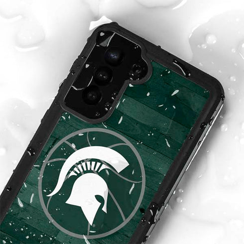 Michigan State University Basketball Courtside Galaxy S23 Plus Waterproof Case