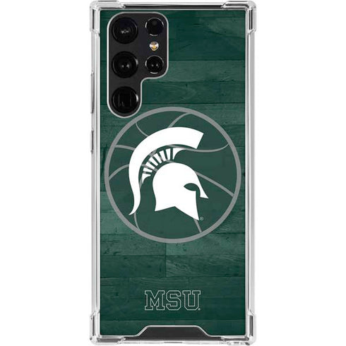 Michigan State University Basketball Courtside Galaxy S24 Ultra Clear Case